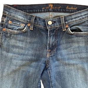 7 For All Mankind Low Rise Bootcut Medium Rinse